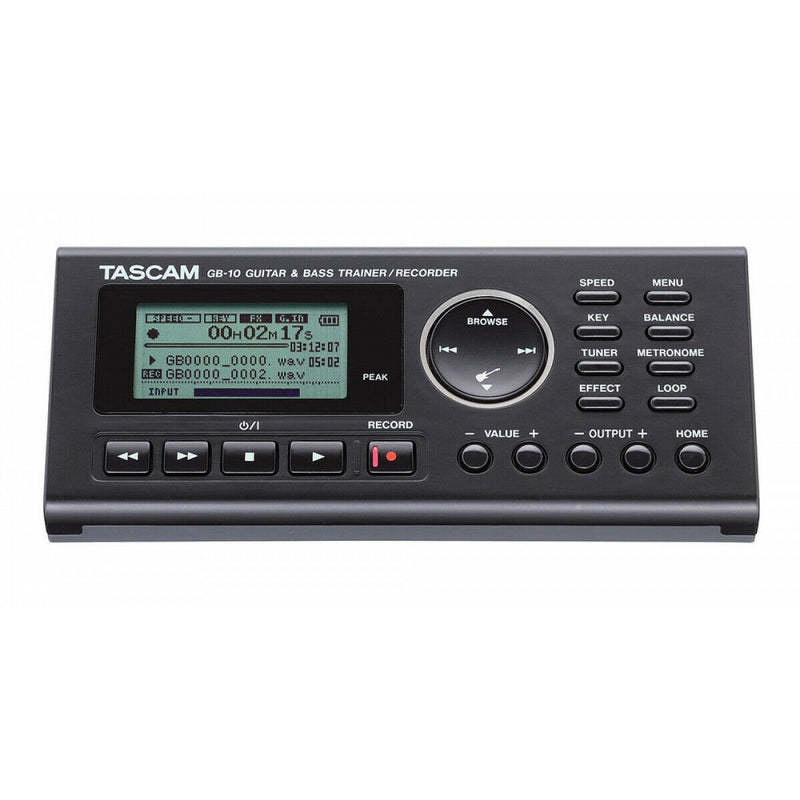 Tascam Guitar and Bass Trainer & Recorder with 2GB SD Card- GB-10