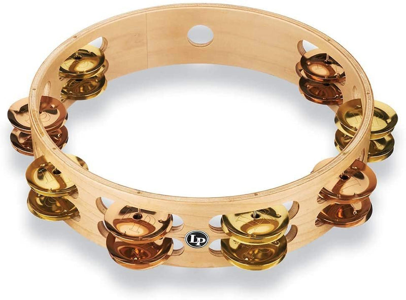 Latin Percussion Pro 10" Double Row Tambourine - Brass/Bronze Hybrid - LP380B-BB