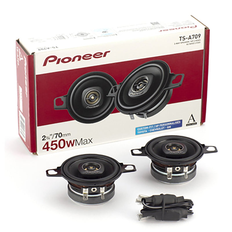 Pioneer 2 -3/4" 2-Way Speakers 100W RMS/450W Max (Pair) TS-A709