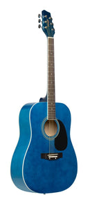 Stagg Dreadnought Acoustic Guitar - Blue - SA20D BLUE