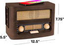 Fuse Vint Vintage Retro Radio & Speaker with Qi Charging Pad and Bluetooth