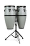 Latin Percussion Discovery 10" & 11" Conga w/ Stand - Slate Grey - LP646D-SG