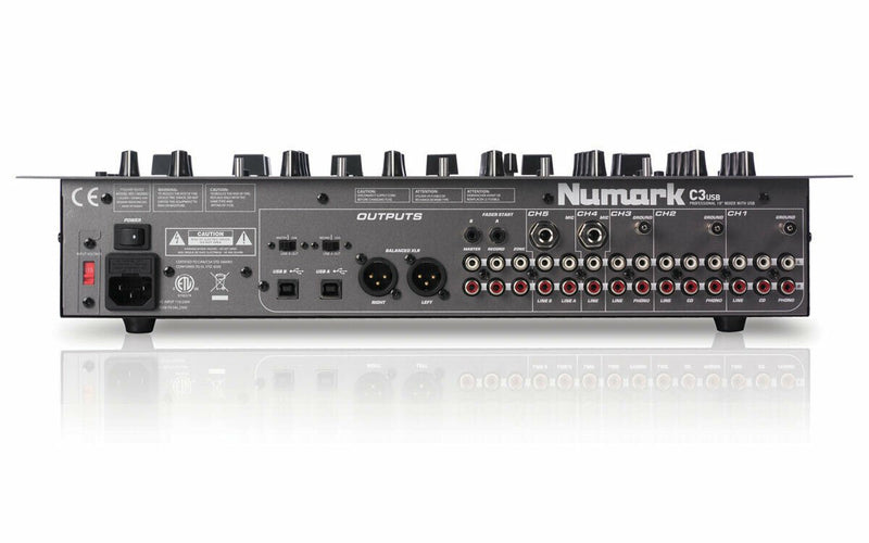 Numark Five-channel Professional DJ Rack Mixer - C3USB
