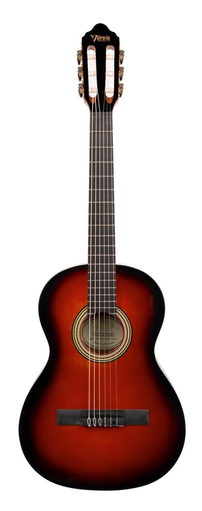 Valencia 260 3/4 Size Hybrid Thin Neck Acoustic Guitar - Sunburst - VC263HCSB