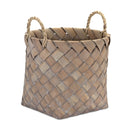 Natural Woven Wicker Basket with Handles (Set of 3)