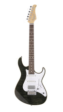 Cort G280SELECTTBK G Series Double Cutaway Electric Guitar - Trans Black