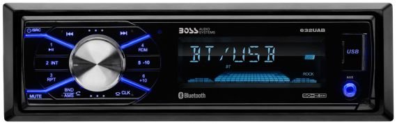 Boss Audio Single-DIN Mech-Less Car Multimedia Player w/ Bluetooth - 632UAB