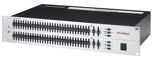 Phonic MQ3600 Dual Channel 31-Band Graphic Equalizer - New Open Box