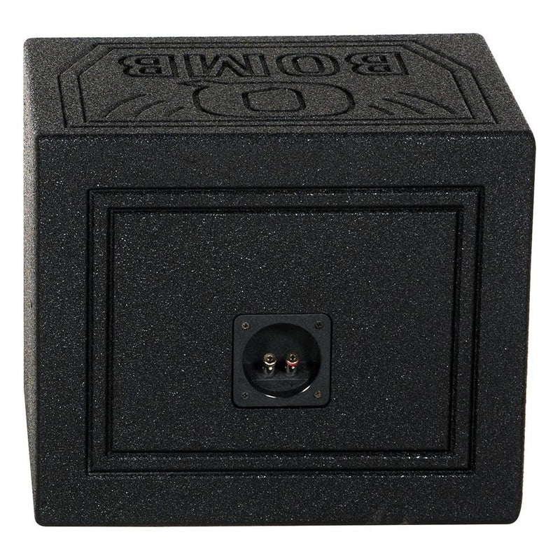 Qpower Single 10 Sealed Woofer Box withh Bed Liner Spray QBOMB10SSINGLE