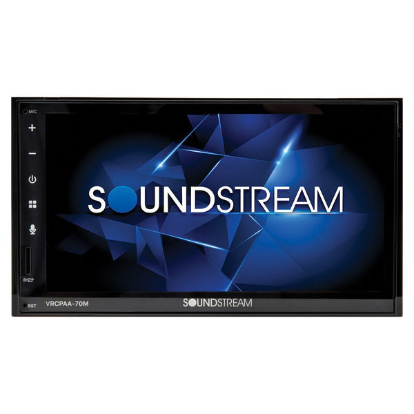 Soundstream VRCPAA-70M 7-In. Double-DIN Mechless Head Unit w/ Bluetooth
