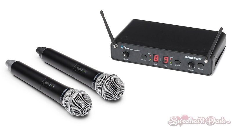 Samson Concert 288 Handheld Wireless Microphone System Dual Channel Band I
