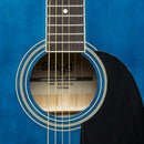 Stagg Dreadnought Acoustic Guitar - Blue - SA20D BLUE