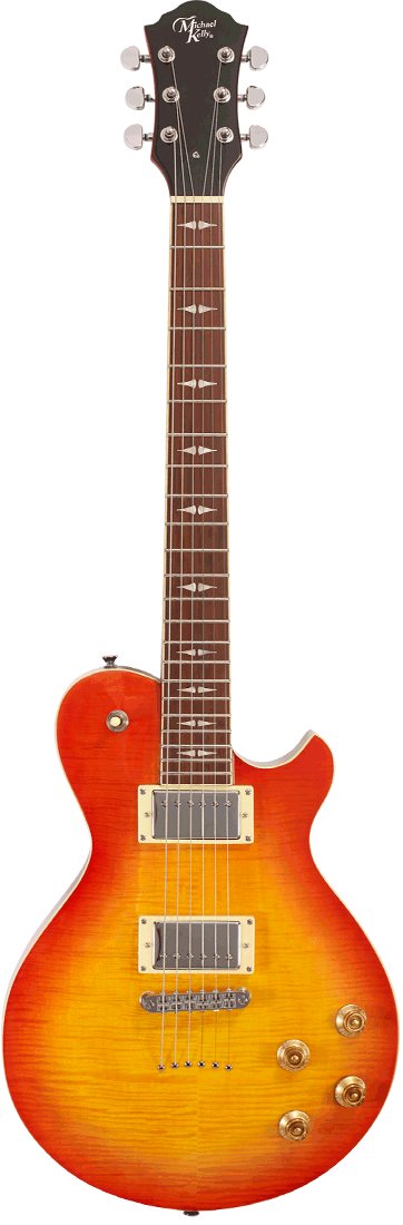 Michael Kelly Patriot Decree Chambered Electric Guitar - Cherry Sunburst