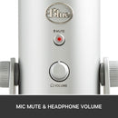 Blue Yeti Silver Plus Pack USB Microphone for Streaming & Podcasting w/ Software