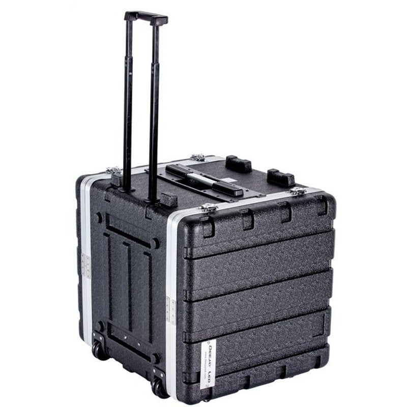 Deejay LED Fly Drive 10U ABS Case TBH10UABSWHEELS with Pull Out Handle & Locking