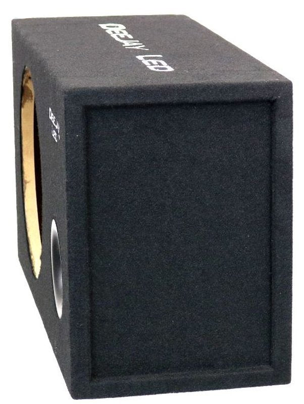 DeeJay LED Ported Car Woofer Speaker Box - 12" Port - 1X12ROUNDVENTED
