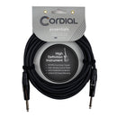 Cordial Cables 20' Instrument/Guitar Cable - 1/4″ TS to 1/4″ TS - CII6PP