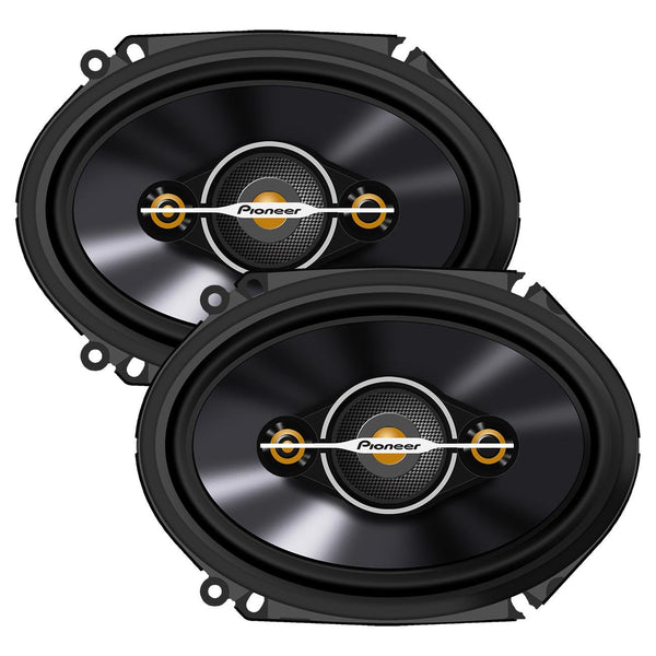 Pioneer 6x8" 4-Way Full Range Speakers Shallow Mount 350W Max / 80 RMS TS-A6881F