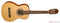 Oscar Schmidt OCHS 1/2 Size Classical Acoustic Guitar - OCHS