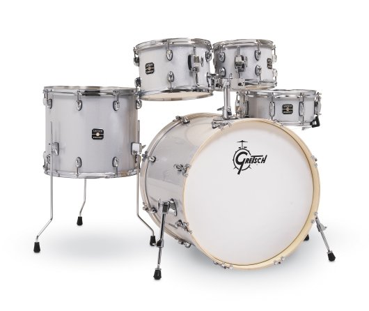 Gretsch GE4E825SPSS Energy 5-Piece Drum Shell Pack 22/10/12/16/14 Silver Sparkle
