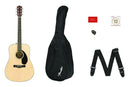 Fender CD-60s Dreadnought Acoustic Guitar Pack w/ Bag, Strap, Picks & Strings