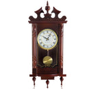 Bedford Clock Classic 31 Inch Chiming Pendulum Wall Clock in Cherry Oak Finish