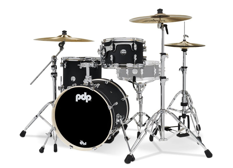 PDP Concept Maple Bop 3-Piece Drum Shell Kit 18/12/14 - Satin Black - PDCM18BPBK