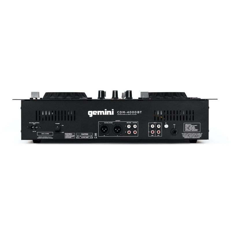 Gemini Dual CD/USB DJ Media Player with Bluetooth - CDM-4000BT