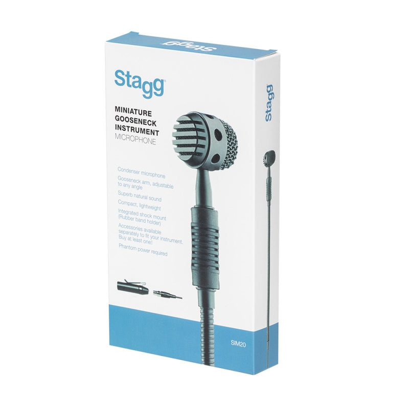 Stagg Miniature Gooseneck Instrument Microphone - SIM20