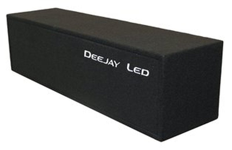 DeeJay LED 12" Side Speaker Enclosure w/ 4 Horn Ports - Red
