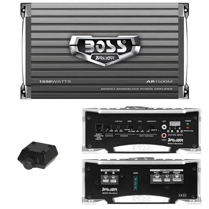 Boss Audio Monoblock 1500 Watts Car Audio Amplifier - AR1500M