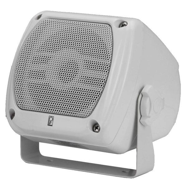 Poly-Planar MA-840 80 Watt Subcompact Box Speaker - White MA840W