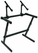 Quik Lok Z-726 Double Tier Height Adjustable Keyboard Stand