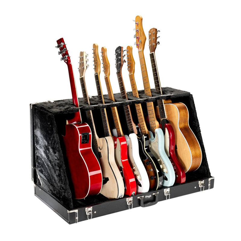 Stagg Universal Guitar Stand Case for 8 Electric or 4 Acoustic Guitars - GDC-8