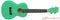 Oscar Schmidt OU1 Concert Ukulele Surf Green - OU1CSFG