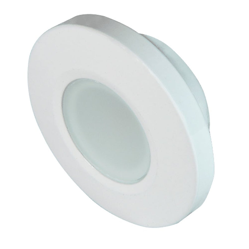 Lumitec Orbit - Flush Mount Down Light White Finish - 2-Color Blue/White Dimming