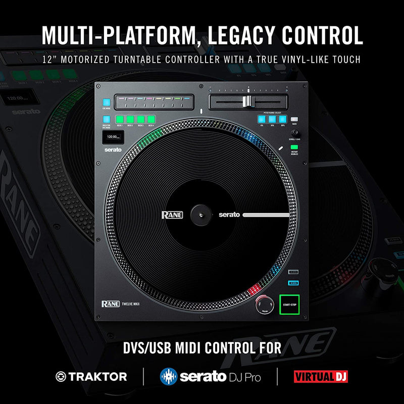 Rane DJ Twelve MKII 12” Multi-platform 12" Motorized Turntable & Midi Controller
