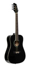 Stagg 3/4 Dreadnought Acoustic Guitar - Black - SA20D 3/4 BK