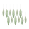Green Frosted Pinecone Drop Ornament (Set of 12)