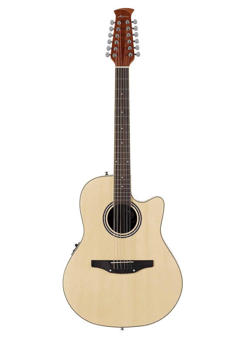 Ovation Applause 12-String Acoustic Electric Guitar - Natural - AB2412II-4