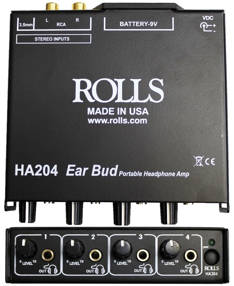 Rolls Portable Battery Operated Headphone Amp - HA204p