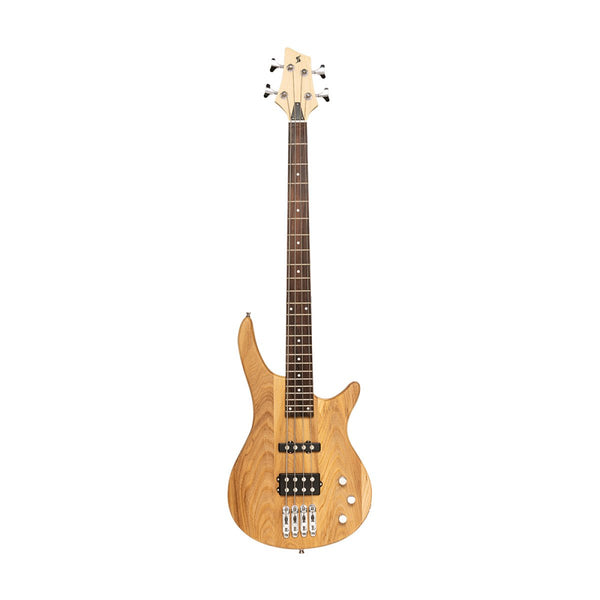 Stagg "Fusion" Electric Bass Guitar - Natural - SBF-40 NAT