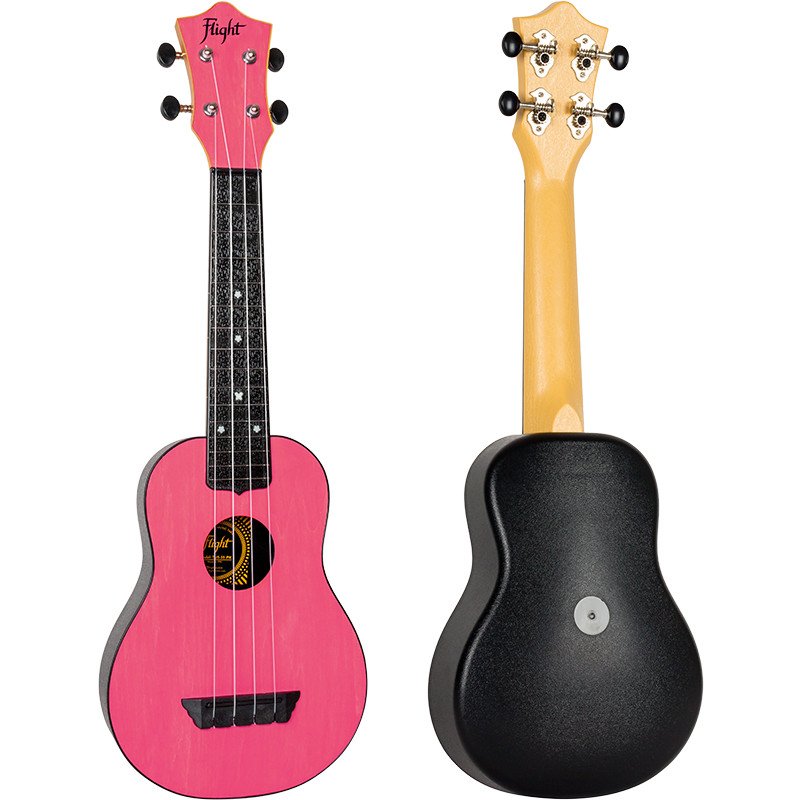 Flight Travel Soprano Ukulele w/ Gig Bag - Pink - TUS-35PK