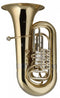 Stagg Bb Brass Tuba with 4 Rotary Valves& Hard Case - LV-BT5705