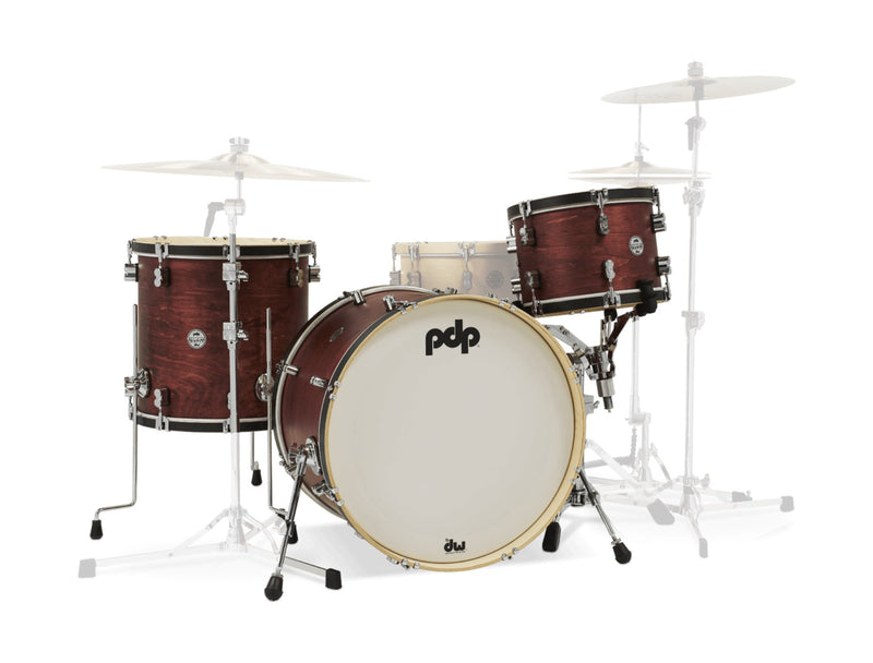 PDP Concept Classic 3-Piece Shell Drum Pack - Ox Blood/Ebony Hoops - 13/16/22