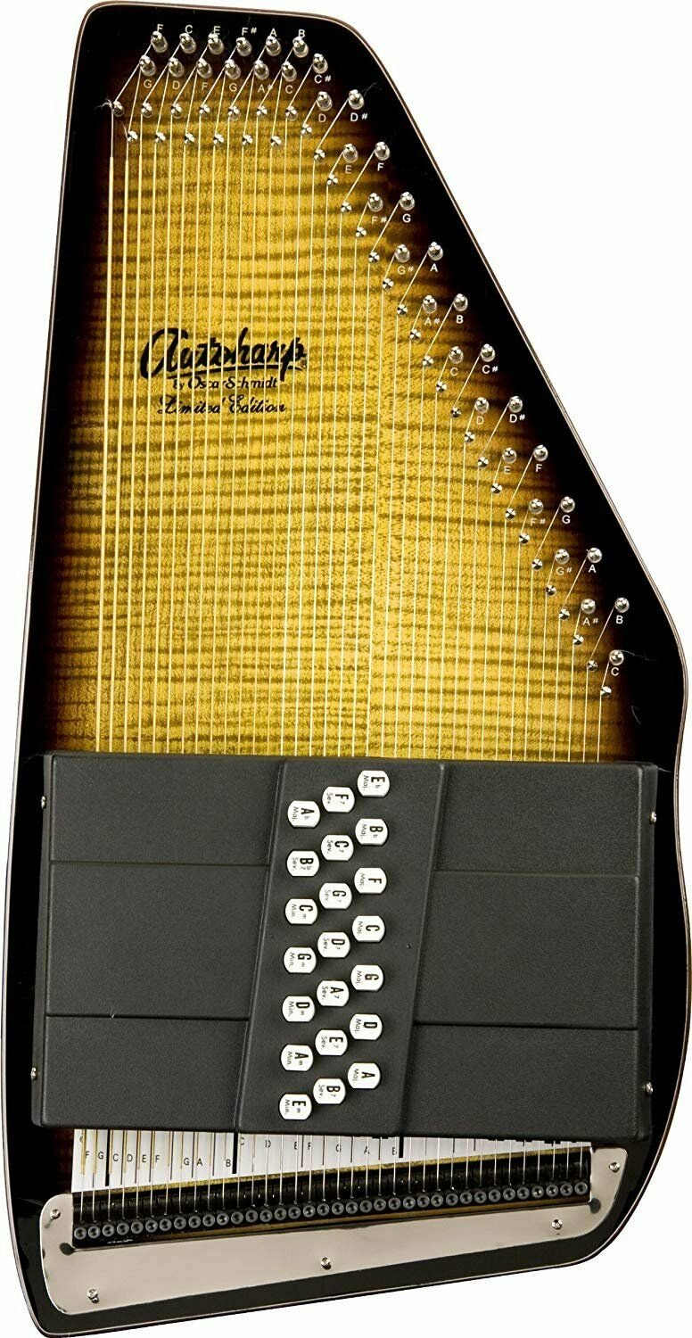 Oscar Schmidt 21 Chord Electric Autoharp - Natural - OS150FCE New Open Box