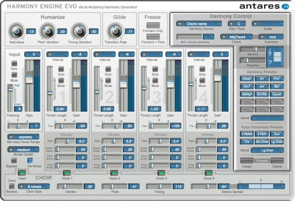 Antares Harmony Engine EVO - Download - Vocal Modeling Plugin Software VST