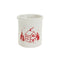 Ceramic Crock with Snowy House Scene (Set of 4)