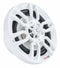 DS18 NXL8 2-Way 375W Max 4 Ohms 8" White Marine Speaker w/ RGB LED Lighting