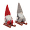 Plush Winter Gnome on Sled (Set of 2)